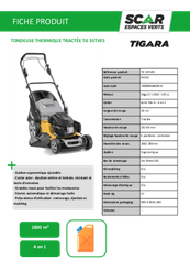 Herbes et entretien - Tondeuses thermiques - Tondeuse thermique tractée TG 55 TVES