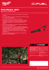 Nettoyage désherbage - Souffleur - Souffleur à batterie M18 FBLG3-802