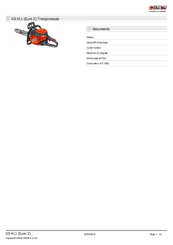 Bois - Tronçonneuses thermique - Tronçonneuse GS 411