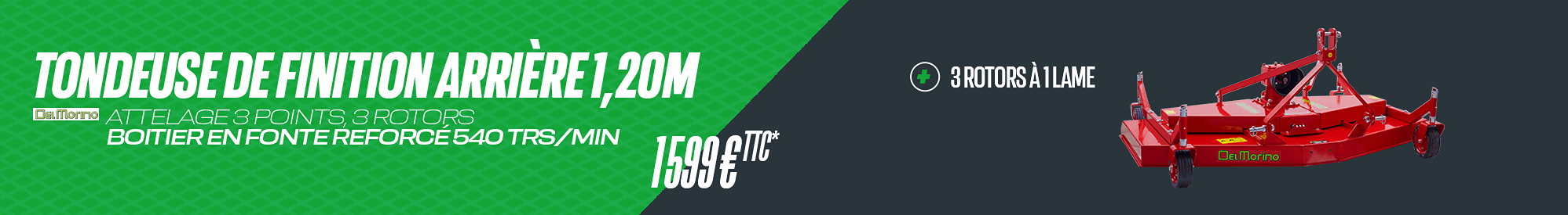 Tondeuse de finition arrière